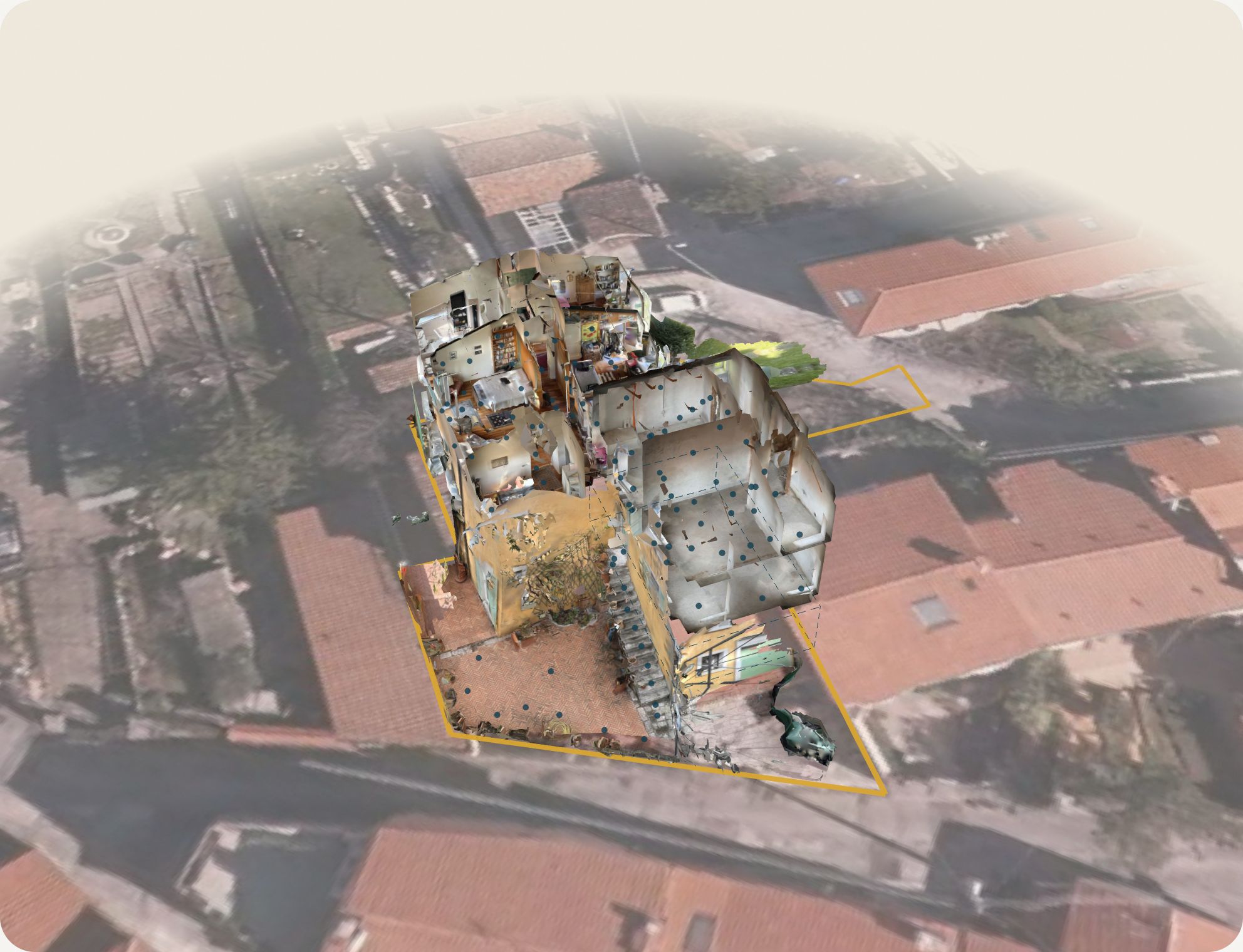 Historic 1789 Villa with Sea View and Garden — Two homes and a garage, on a single plot.