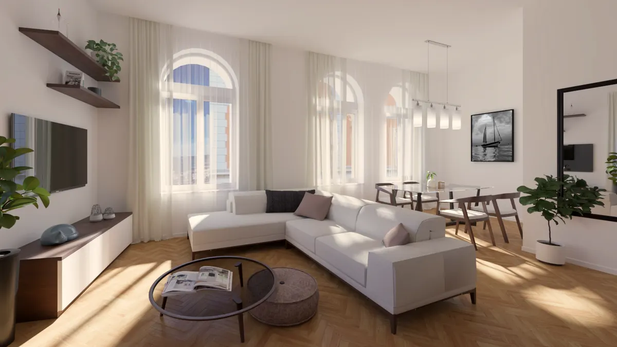 Palazzo Haggi — App. 9 · 127 m² · 5° piano · San Vito, Trieste
