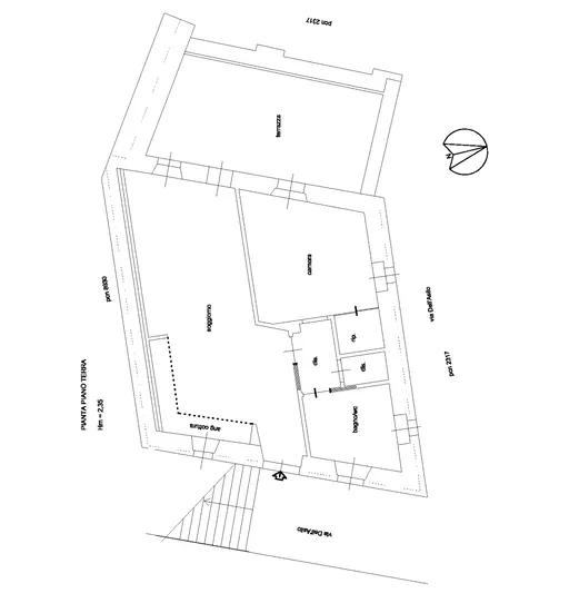 San Giusto — Bilocale con terrazza privata e vista città