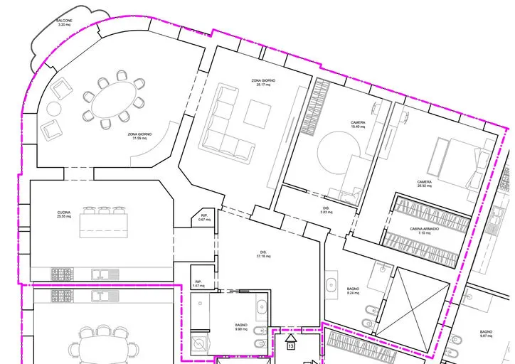 Palazzo Dreher — Ente 13 · 206 m² · 4° piano