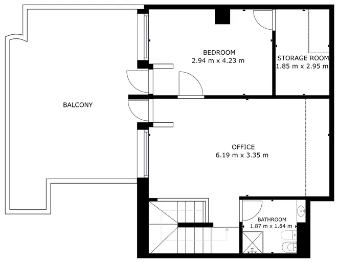 Duplex con doppia terrazza e vista mare — Via Romagna