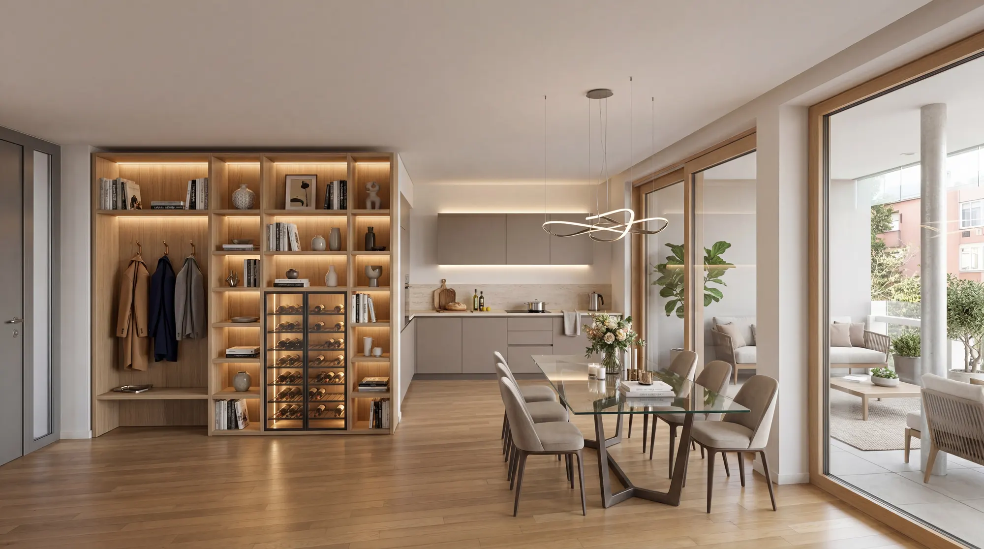 Panorama Giustinelli: Maisonette mit Dachgärtchen. SPA, Gym und Gemeinschaftspool