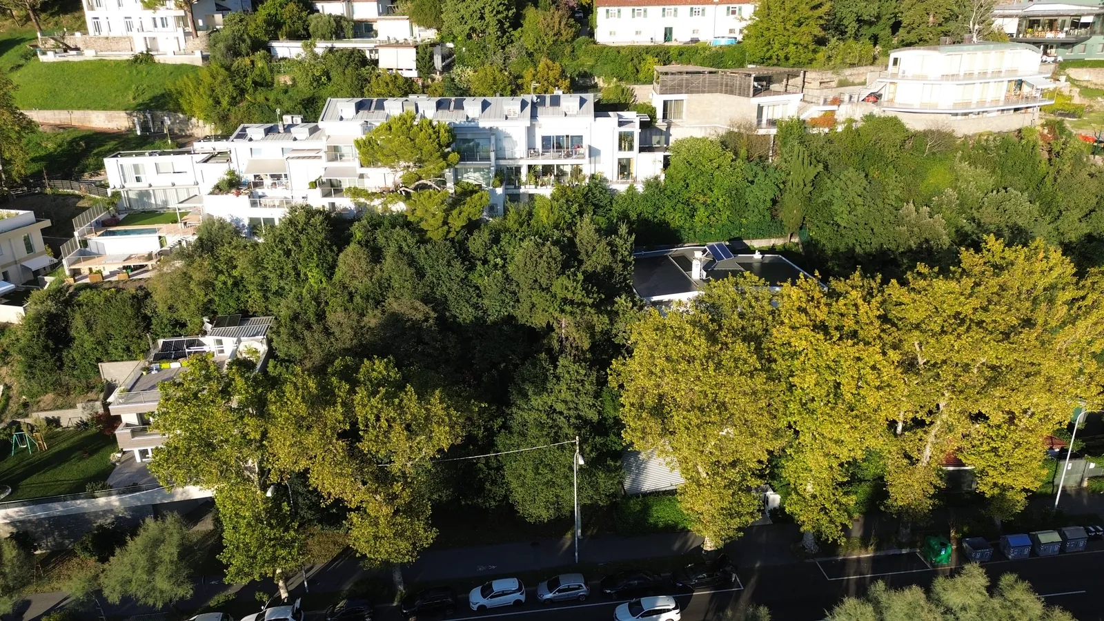 Z drona, 15 m nad teraso