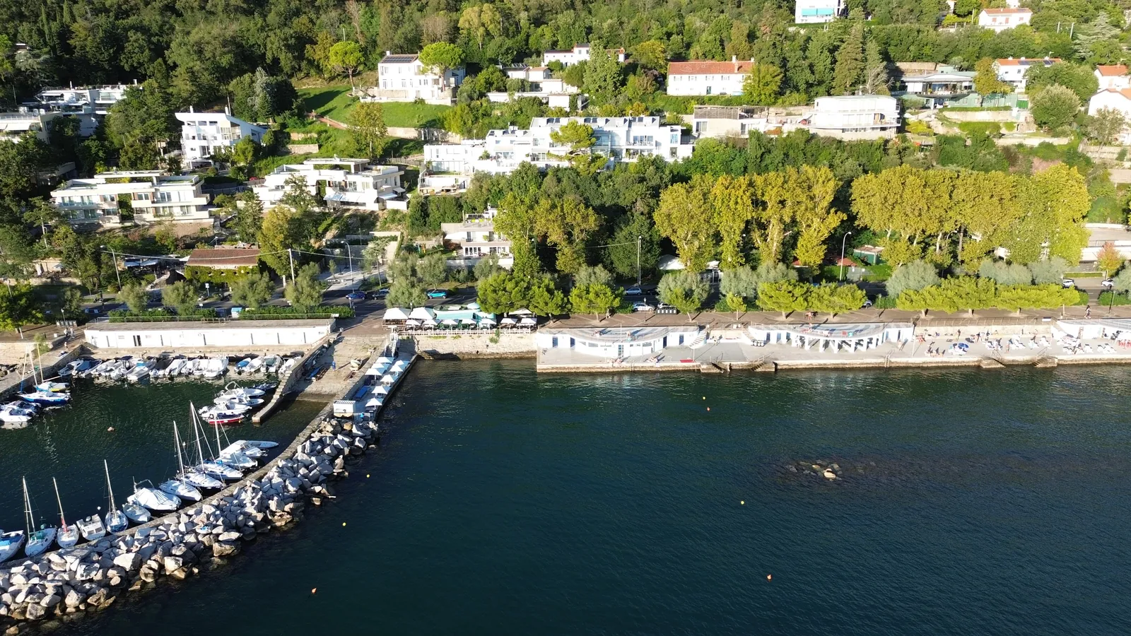 Z drona, 17 m nad teraso