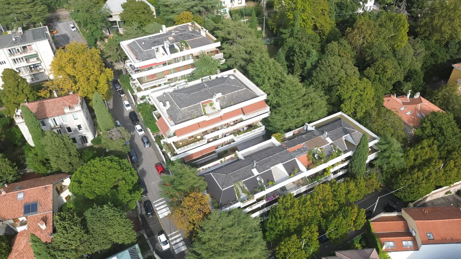 Dal drone, 68 m sopra il punto di partenza