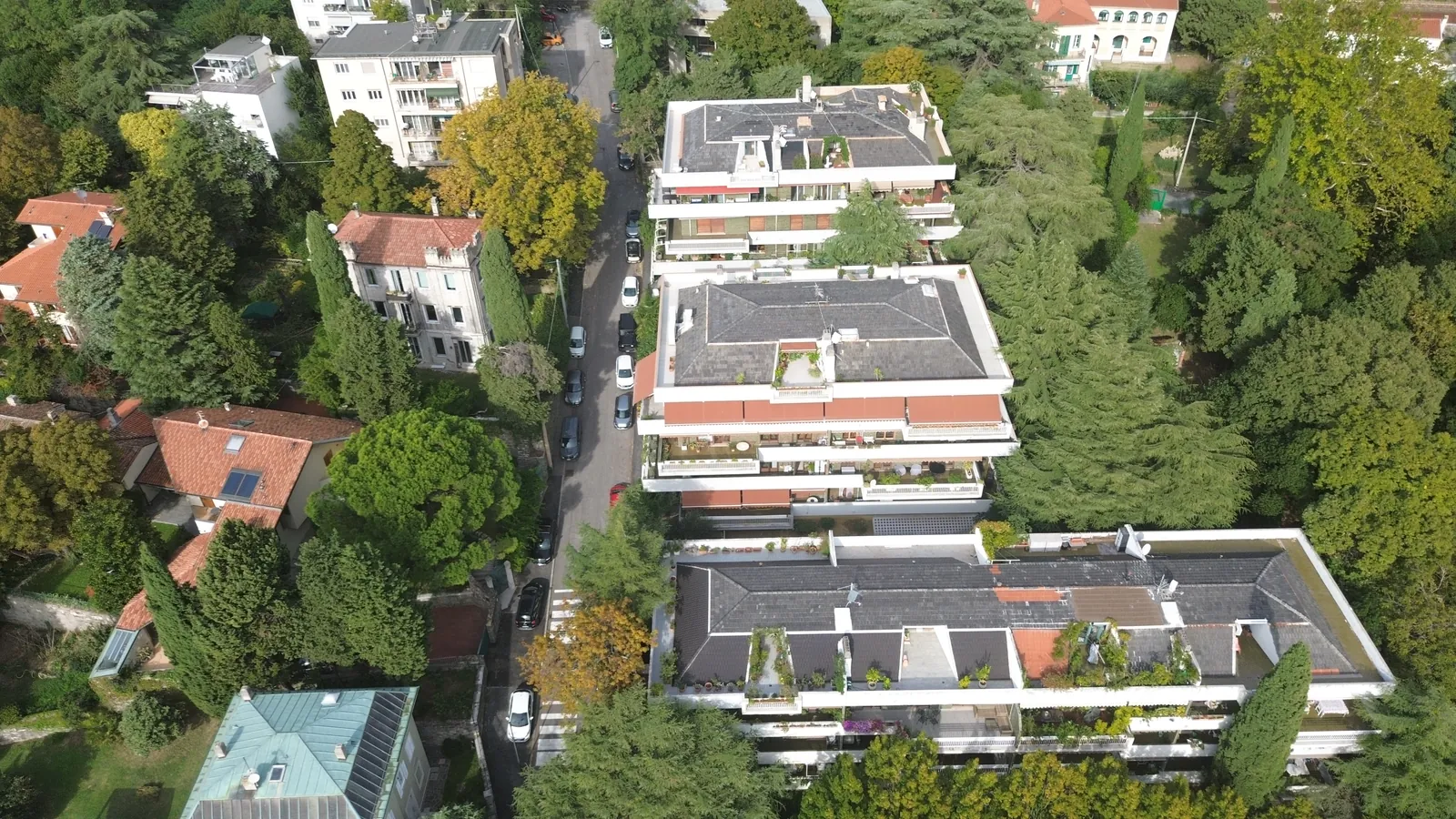 Dal drone, 69 m sopra il punto di partenza