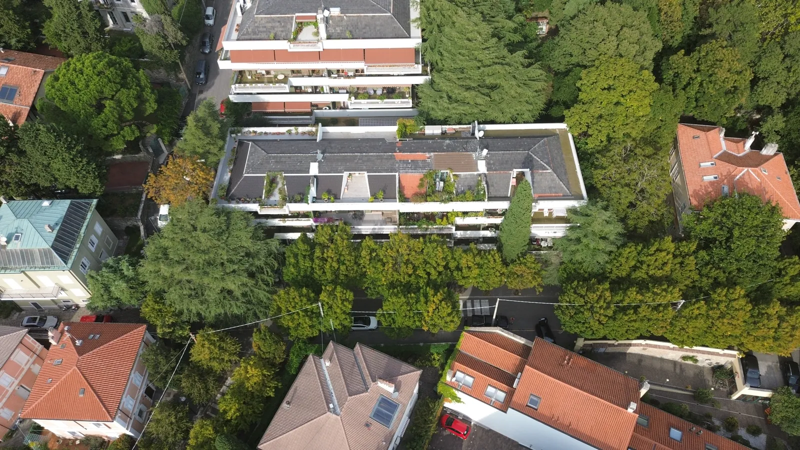 Dal drone, 69 m sopra il punto di partenza