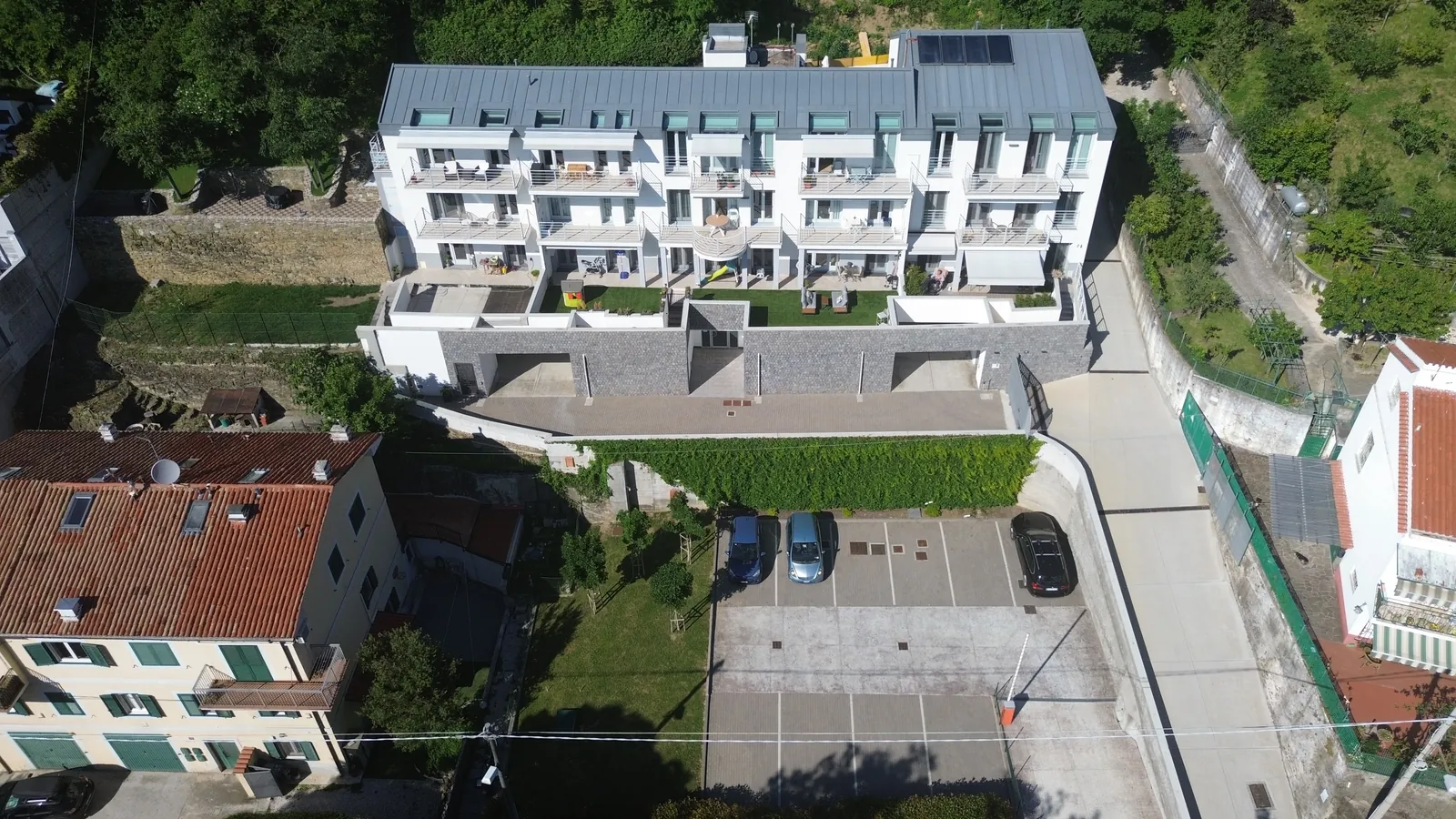 From the drone, 31 m above the take-off point