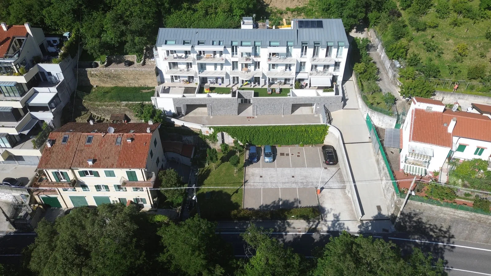 From the drone, 38 m above the take-off point